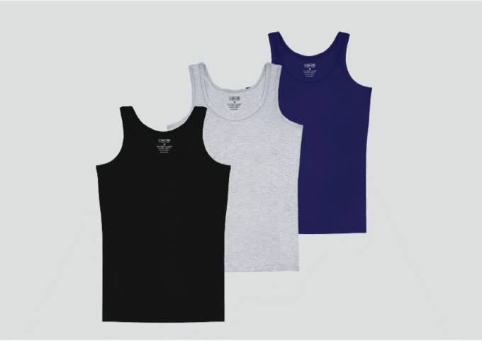 Boys' Lycra Tank Top Pack Of 3