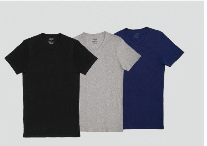 Men  V-Neck T-Shirt Pack Of 3