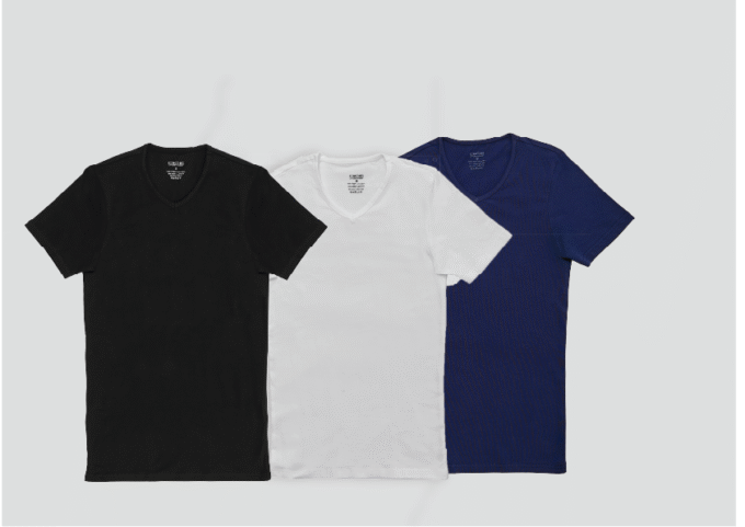 Men  V-Neck T-Shirt Pack Of 3 - Image 2