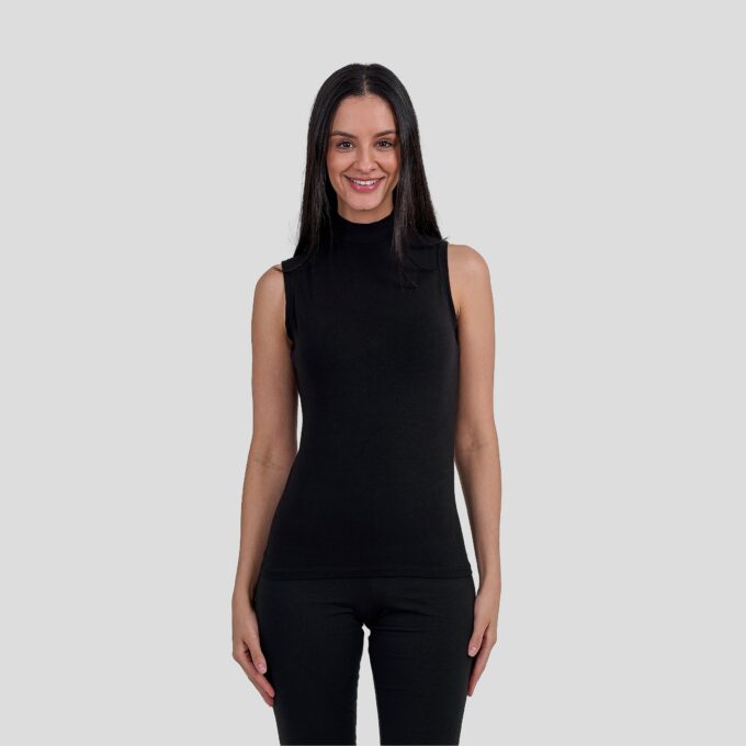 High Neck Sleeveless
