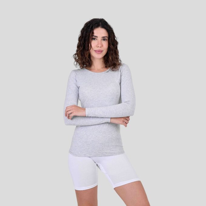 Women Long Sleeve Top-Round Neck Pack Of 3 - Image 2