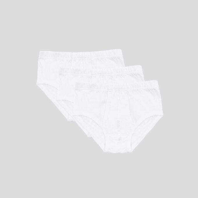 Plain Brief 100% Cotton Pack Of 3